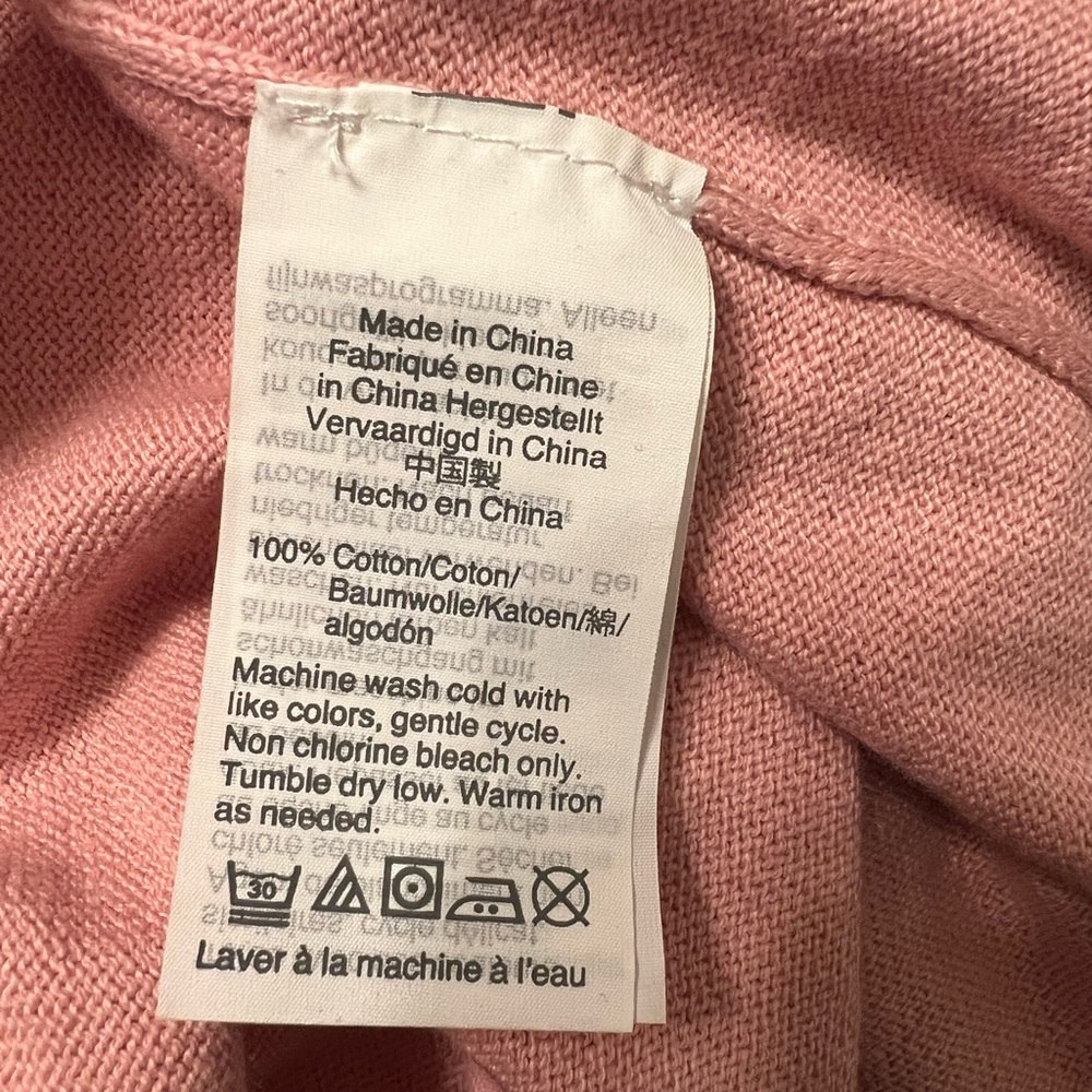 J.Crew Mercantile Pink Wrap Cardigan Sweater L - Picture 8 of 8